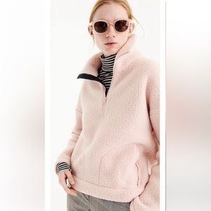 NWOT super soft fleece pullover in baby pink